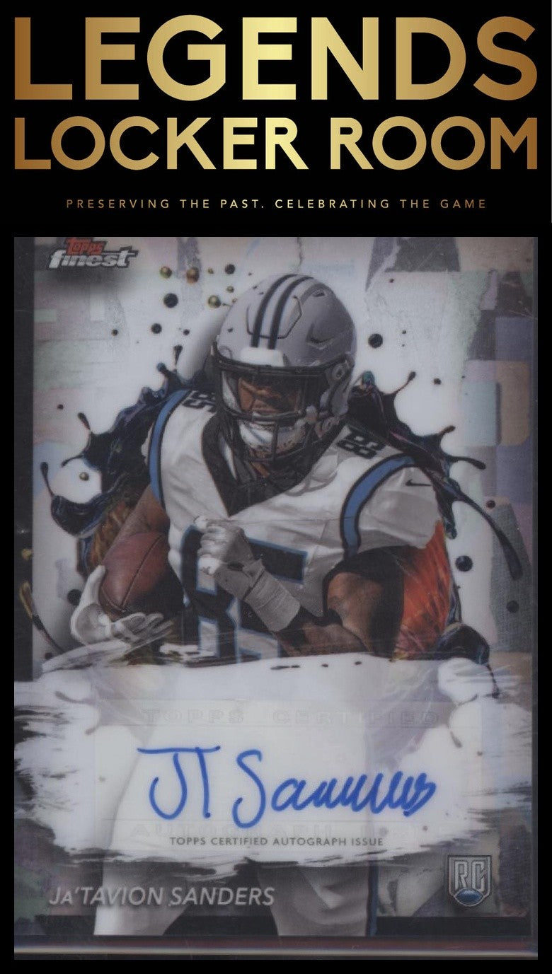2024 Finest #RFA-JS Ja'Tavion Sanders Rookie Finest Autographs