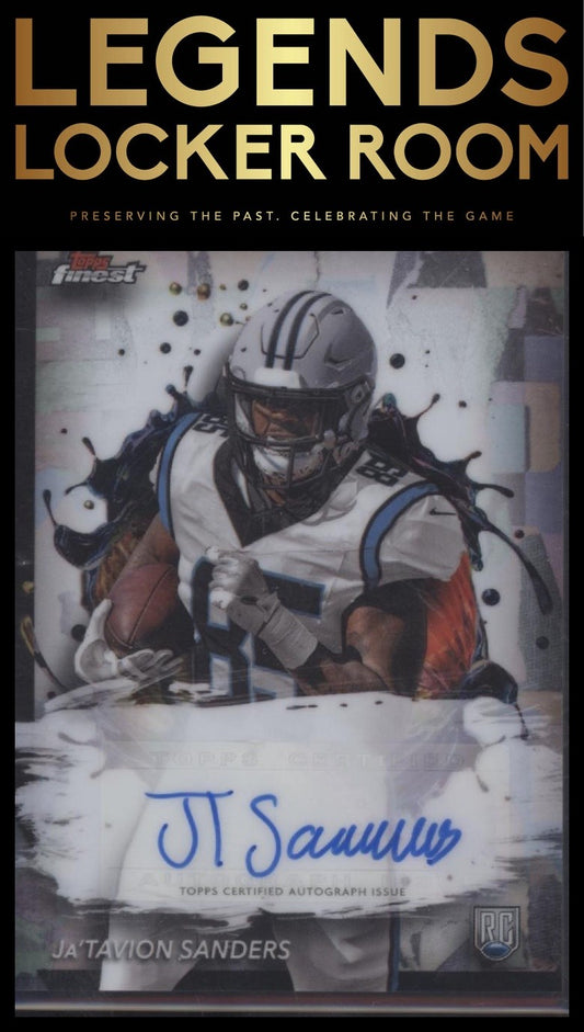 2024 Finest #RFA-JS Ja'Tavion Sanders Rookie Finest Autographs