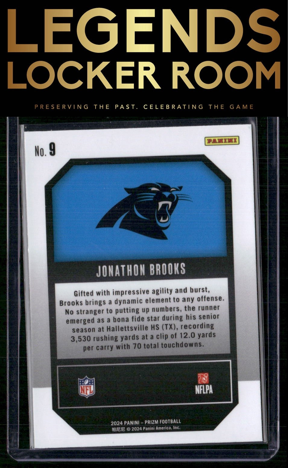 2024 Panini Prizm #9 Jonathon Brooks Emergent