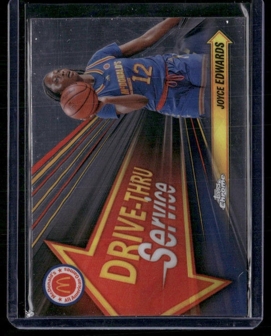 2024 Topps Chrome McDonald's All-American Joyce Edwards Drive Thru Service