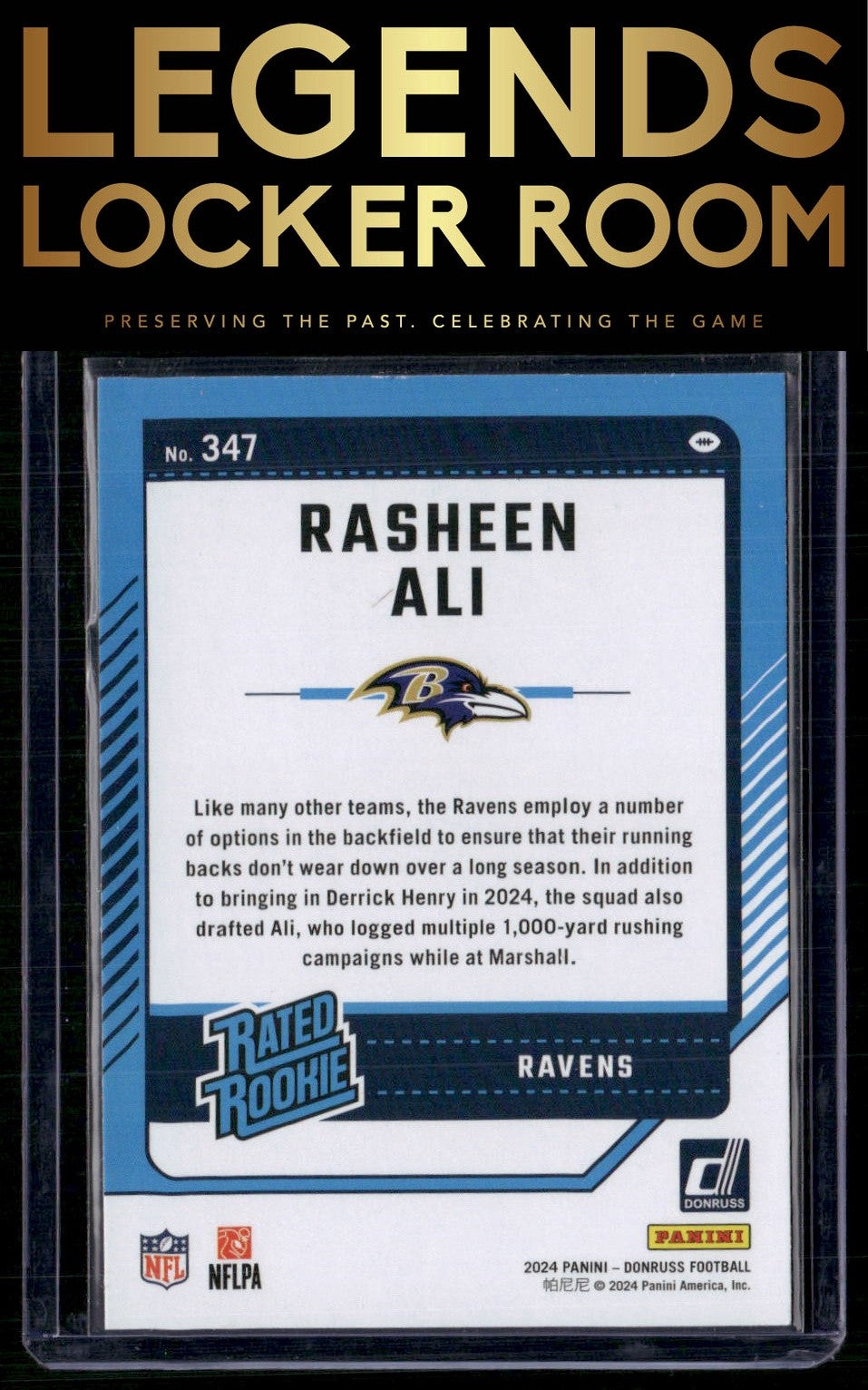 2024 Donruss #347 Rasheen Ali