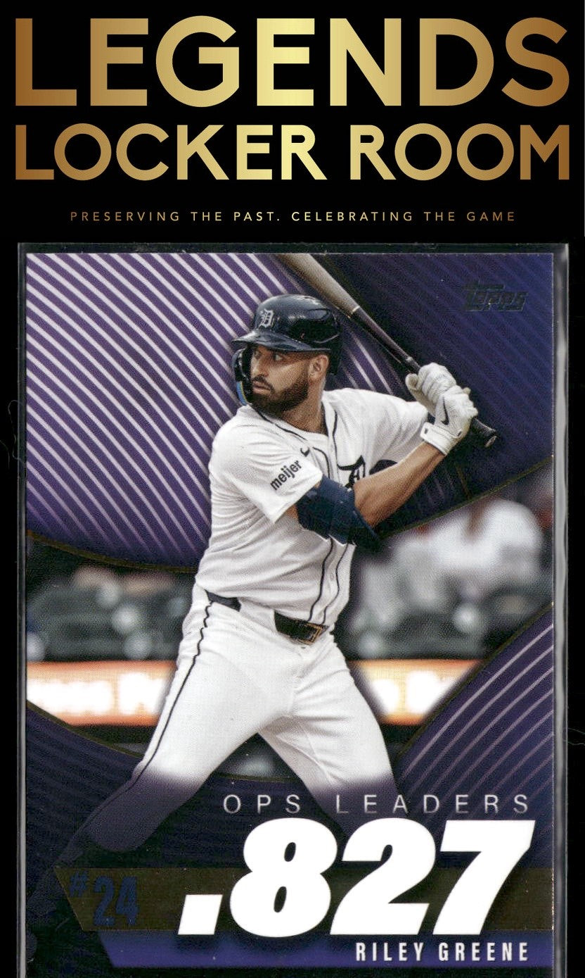 2025 Topps #OPS-24 Riley Greene OPS Leaders