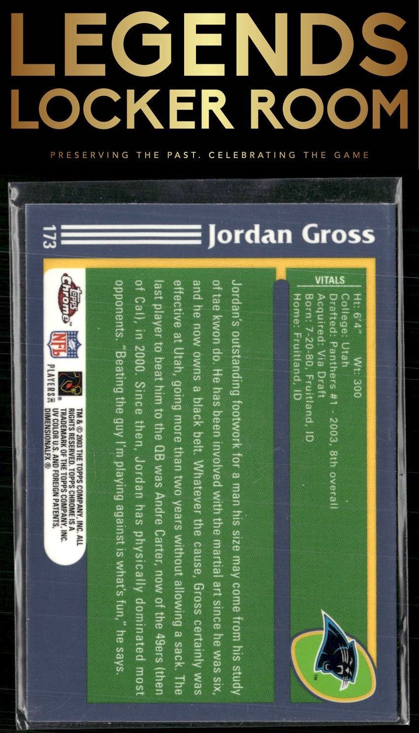 2003 Topps Chrome #173 Jordan Gross