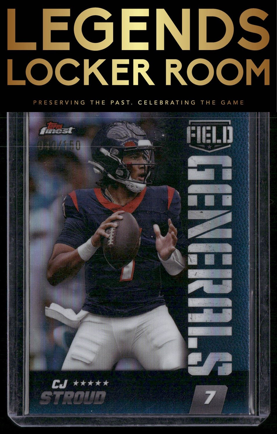 2024 Finest #FG-17 CJ Stroud Field Generals Sky Blue Refractor #/150