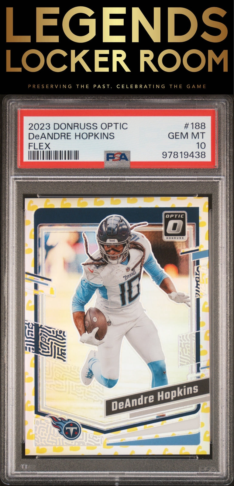 2023 Panini Donruss Optic #188 Deandre Hopkins Flex PSA 10