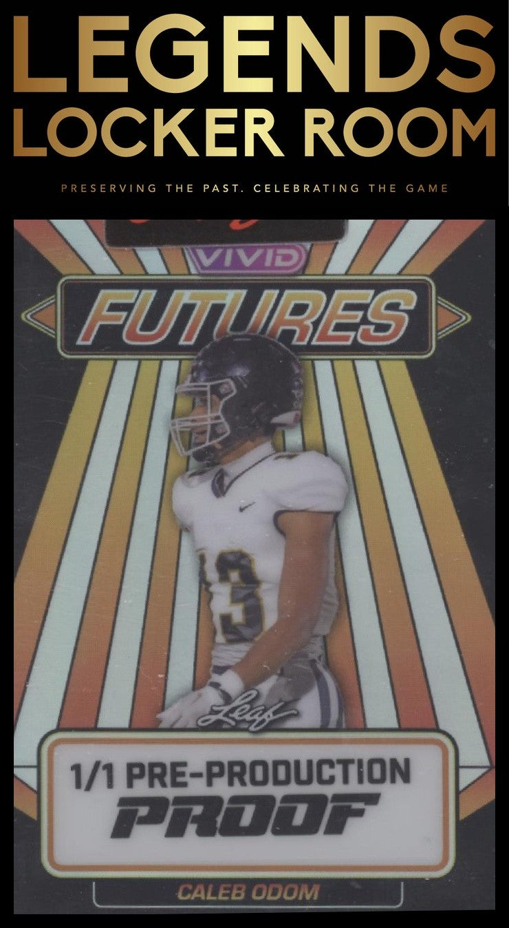 2024 Leaf Vivid #111 Caleb Odom Orange #/1