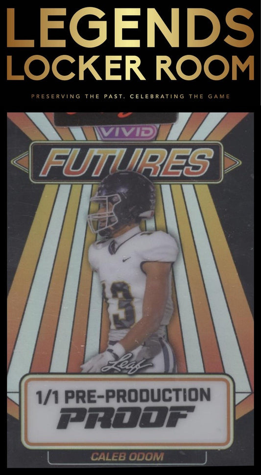 2024 Leaf Vivid #111 Caleb Odom Orange #/1