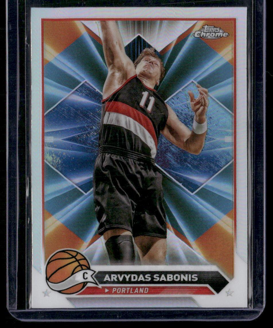 2023-24 Topps Chrome #17 Arvydas Sabonis Refractors
