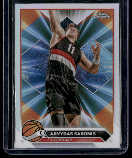2023-24 Topps Chrome #17 Arvydas Sabonis Refractors