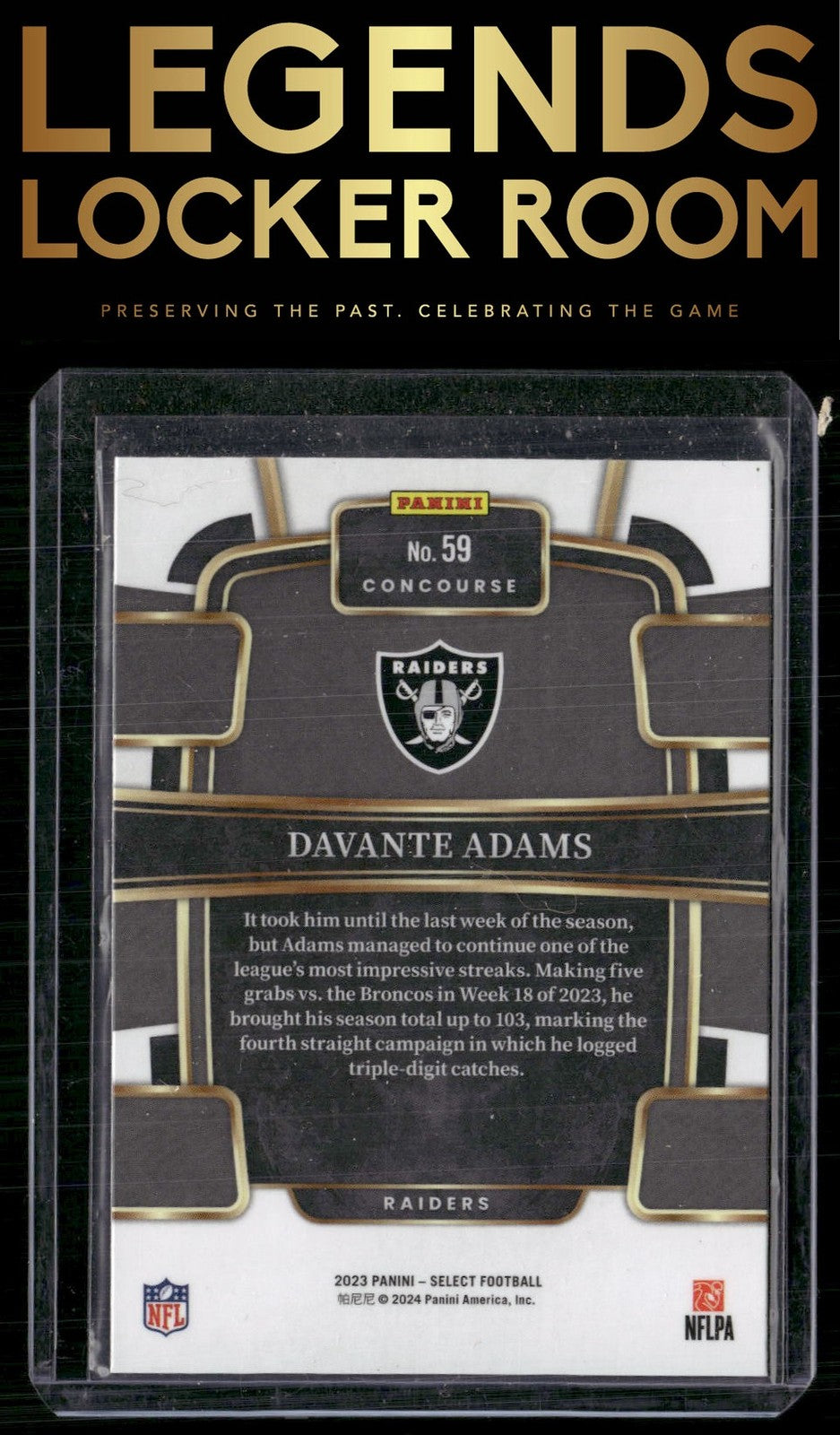 2023 Panini Select #59 Davante Adams