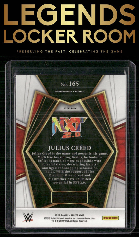 2022 Panini Select WWE #165 Julius Creed Orange Flash Prizms