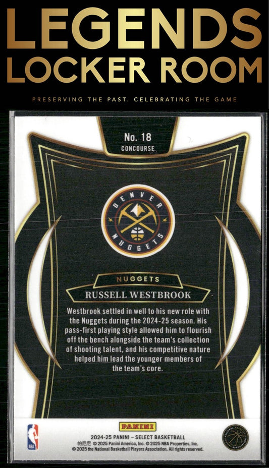2024-25 Panini Select #18 Russell Westbrook