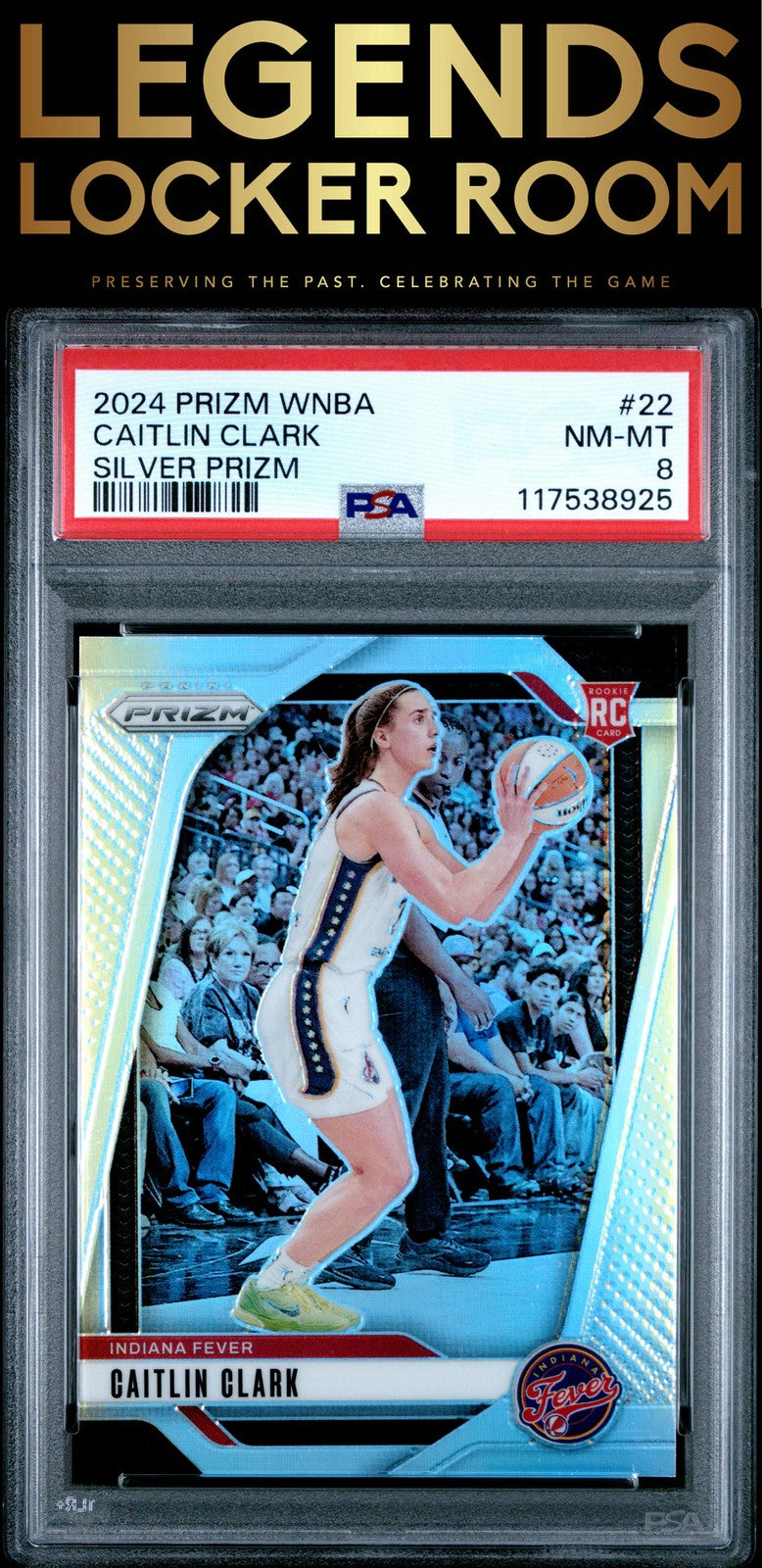 2024 Panini Prizm Wnba #22 Caitlin Clark Silver Prizm PSA 8
