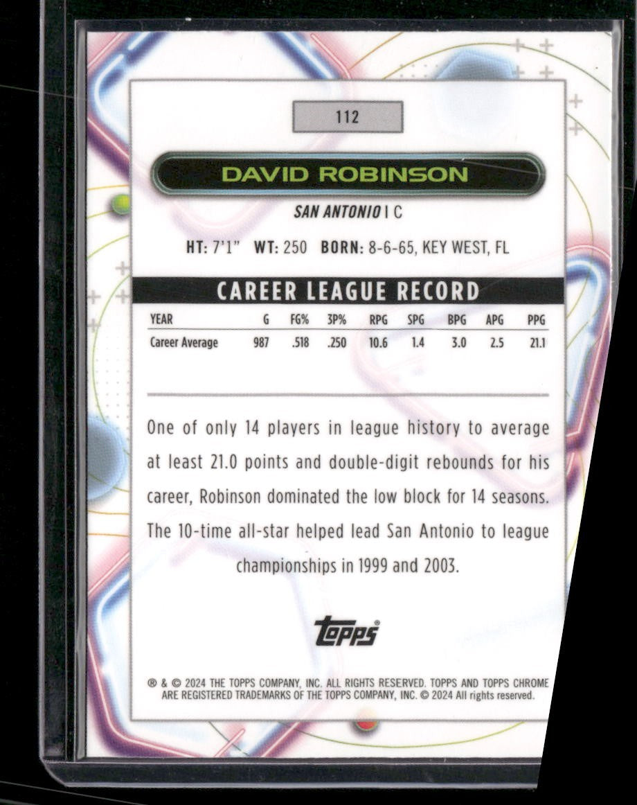 2023-24 Topps Chrome Cosmic #112 David Robinson