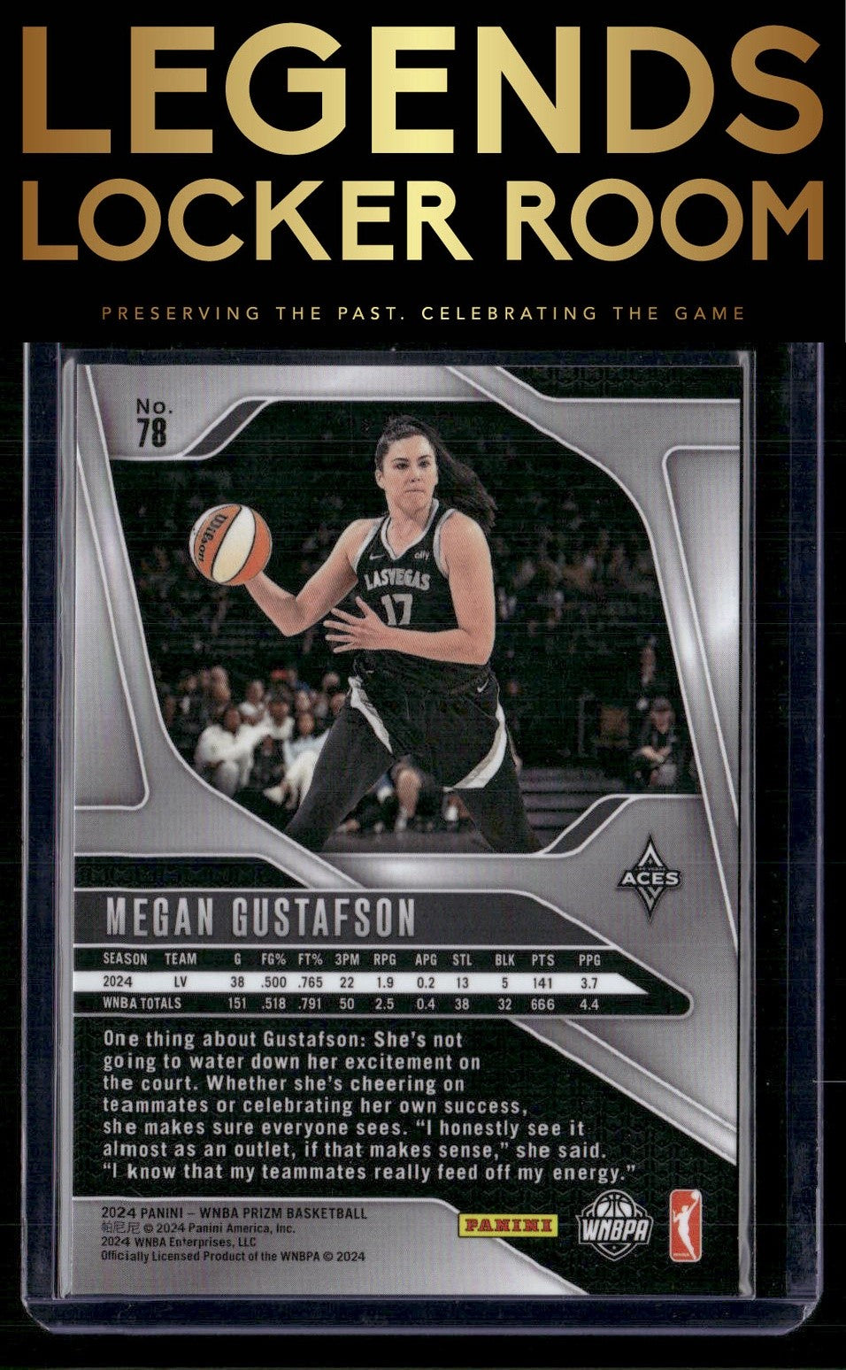 2024 Panini Prizm WNBA #78 Megan Gustafson
