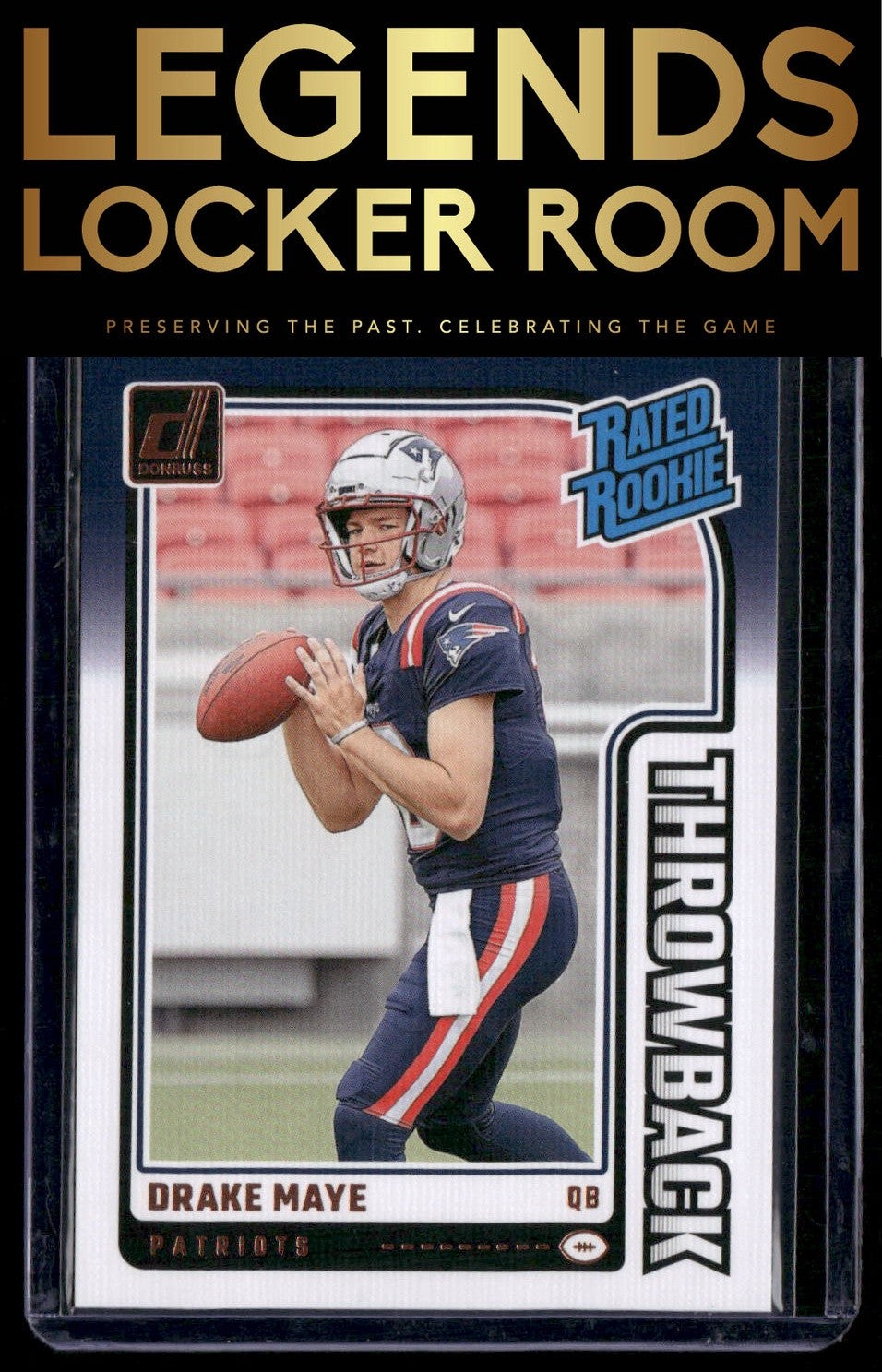 2024 Donruss #49 Drake Maye Rated Rookies Throwback
