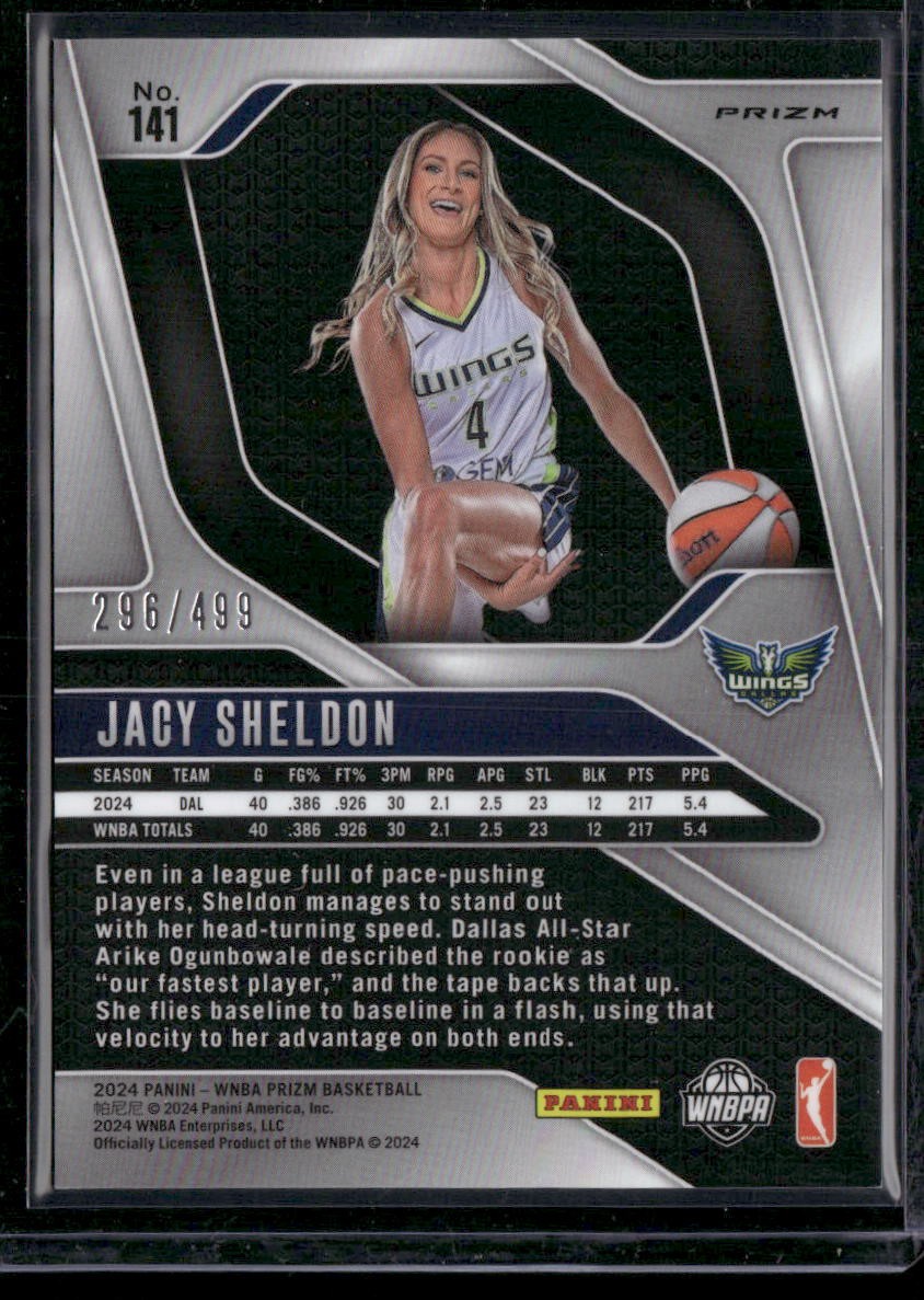 2024 Panini Prizm WNBA #141 Jacy Sheldon Pulsar Prizms #/499