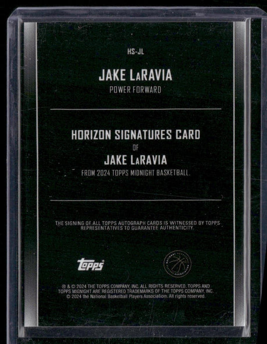 2023-24 Topps Midnight #HS-JL Jake Laravia Horizon Signatures