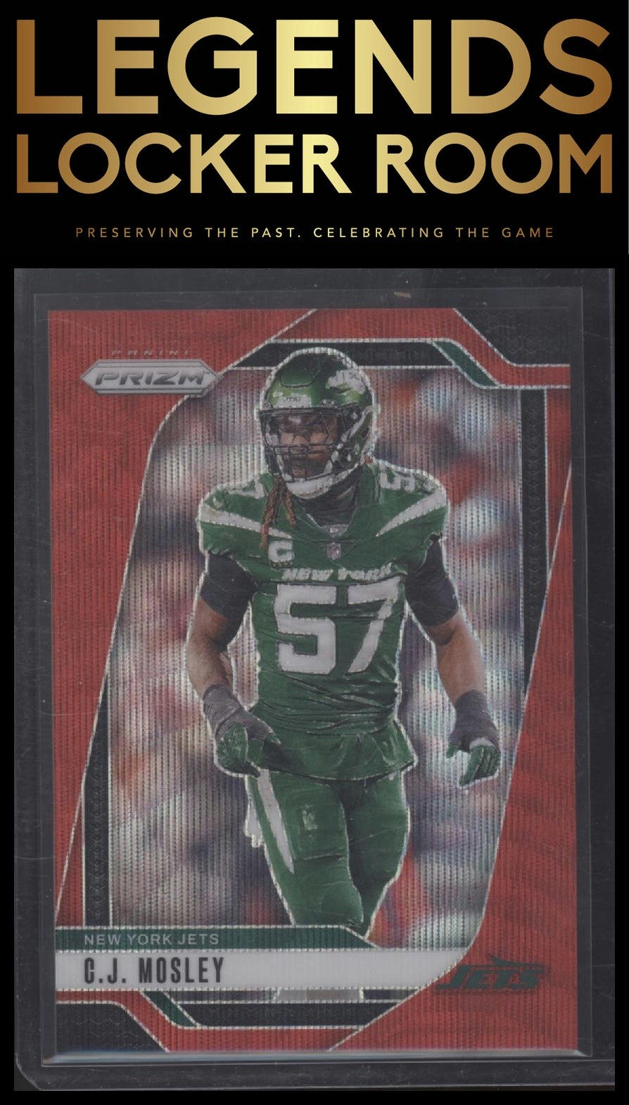 2024 Panini Prizm #227 C.J. Mosley Red Wave #/149