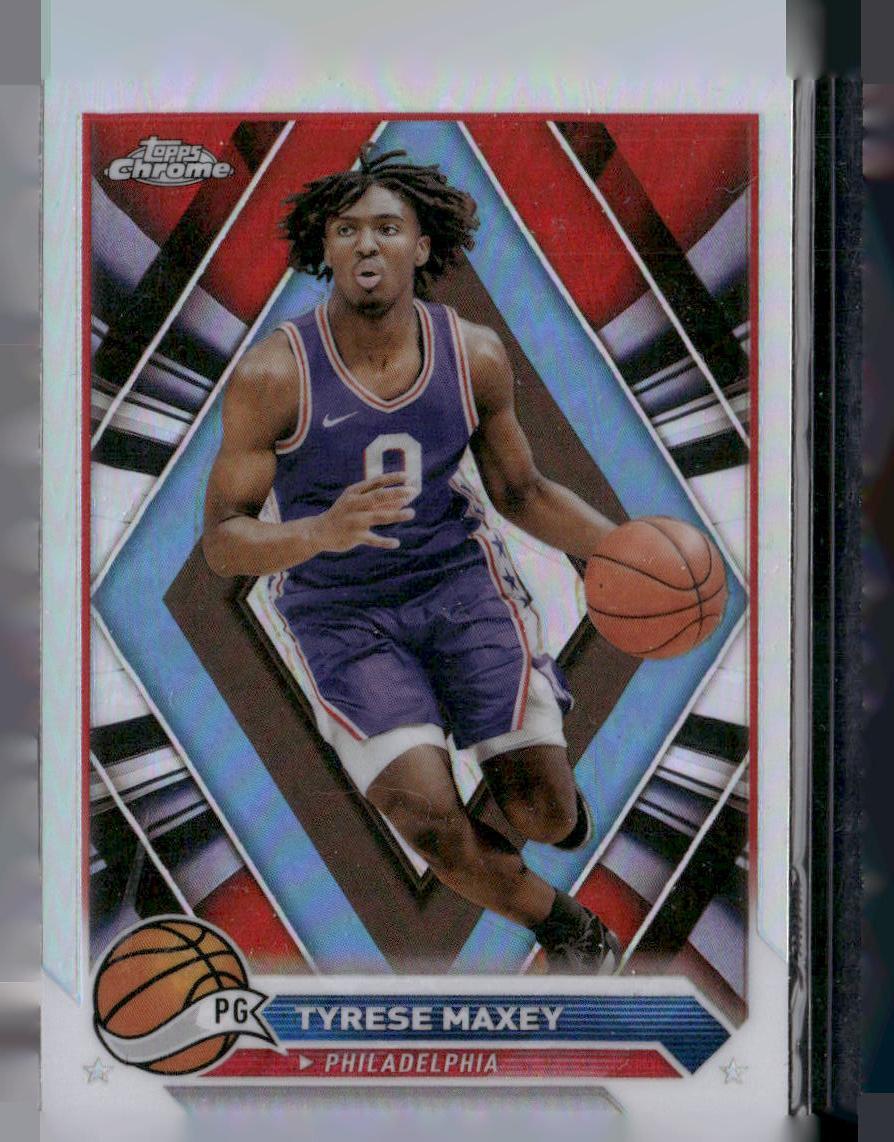 2023-24 Topps Chrome #33 Tyrese Maxey Refractors