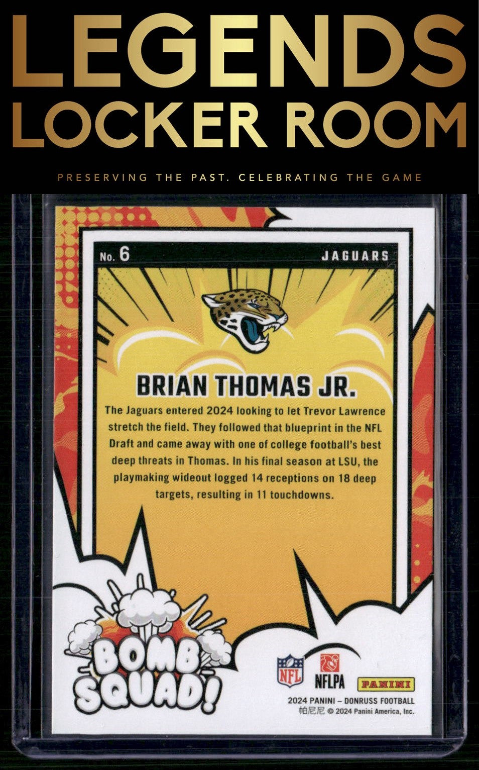 2024 Donruss #6 Brian Thomas Jr. Bomb Squad