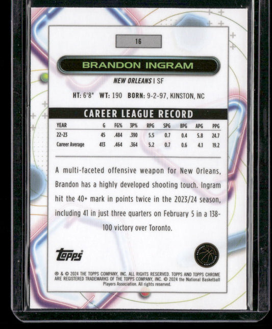 2023-24 Topps Chrome Cosmic #16 Brandon Ingram