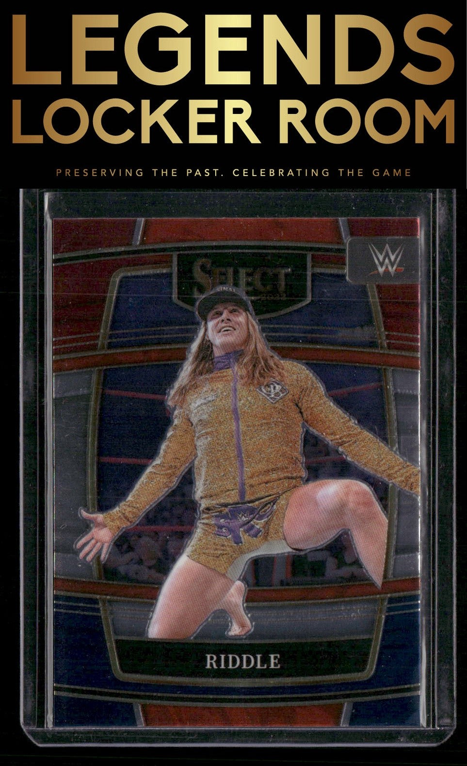 2022 Panini Select WWE #36 Riddle Red and Blue