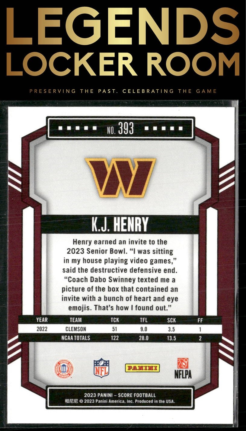 2023 Score #393 K.J. Henry