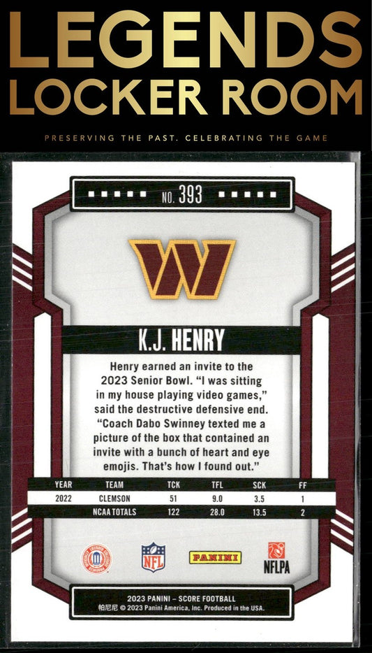 2023 Score #393 K.J. Henry