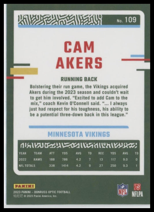 2023 Donruss Optic #109 Cam Akers