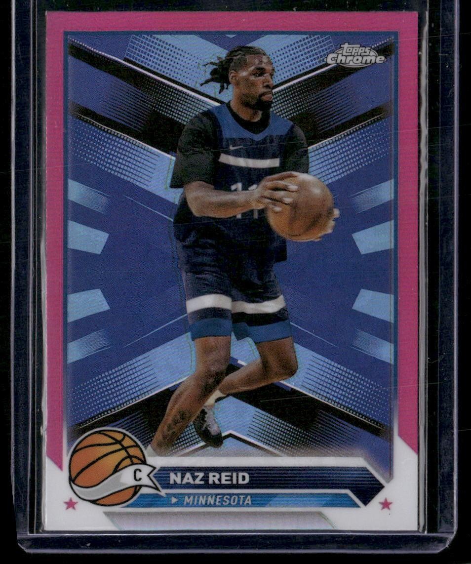 2023-24 Topps Chrome #160 Naz Reid Magenta Refractors