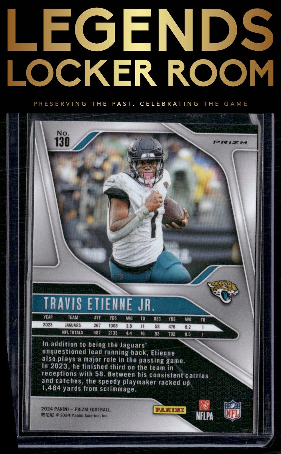 2024 Panini Prizm #130 Travis Etienne Jr. Silver