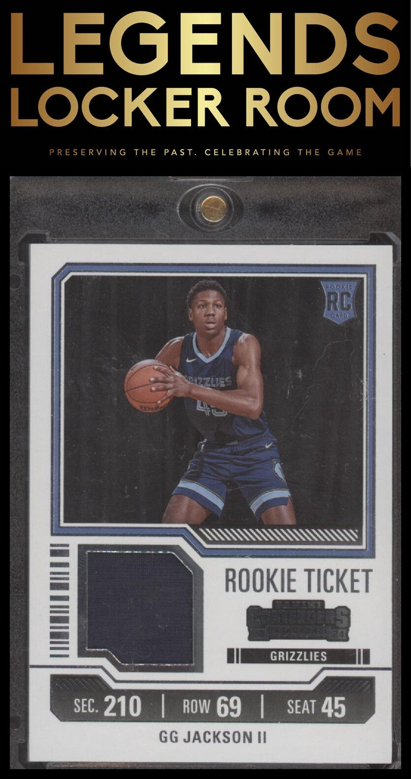 2023-24 Panini Contenders GG Jackson II Rookie Ticket Swatches