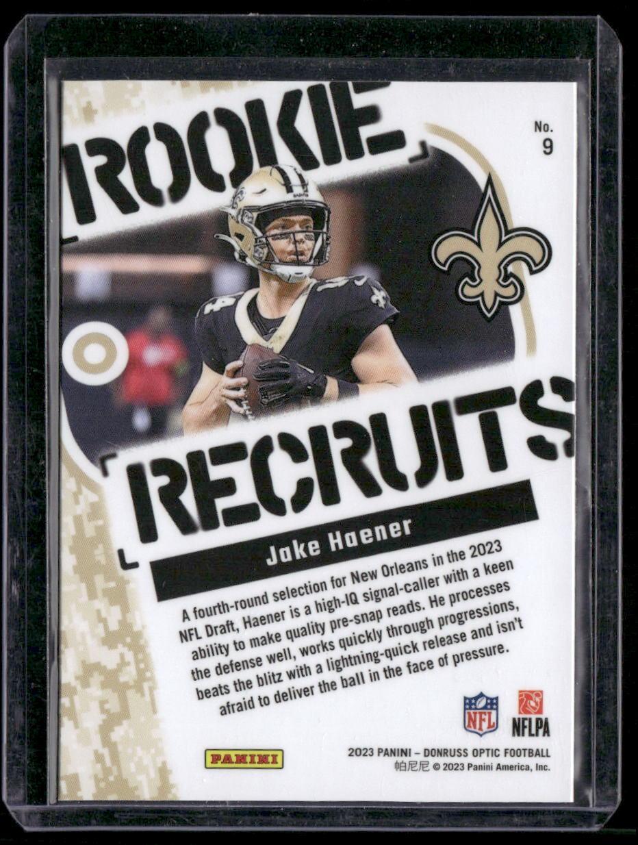 2023 Donruss Optic #9 Jake Haener Rookie Recruits