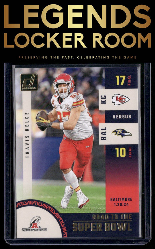 2024 Donruss #SBCC1 Travis Kelce Road to the Super Bowl Conference Championship