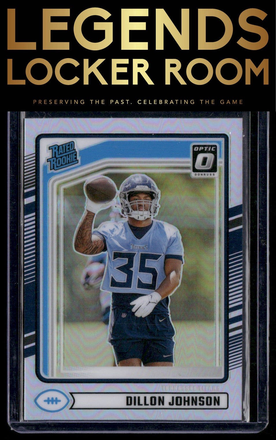 2024 Donruss #399 Dillon Johnson Optic Rated Rookies Preview Silver