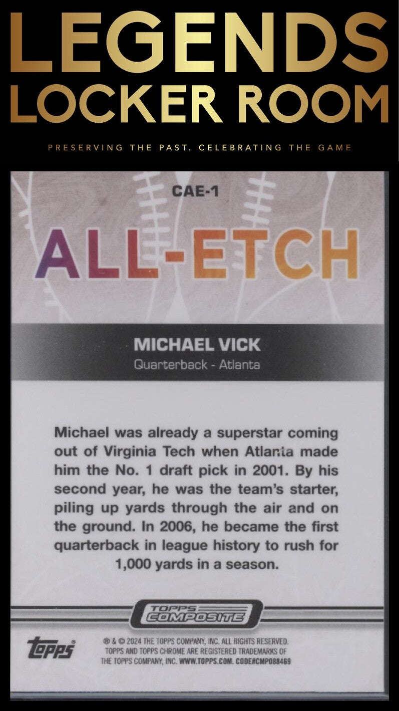2023 Topps Composite #CAE-1 Michael Vick Chrome All Etch