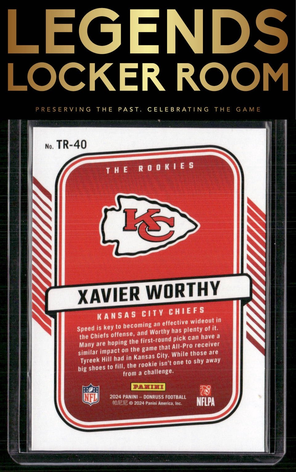 2024 Donruss #TR-40 Xavier Worthy The Rookies