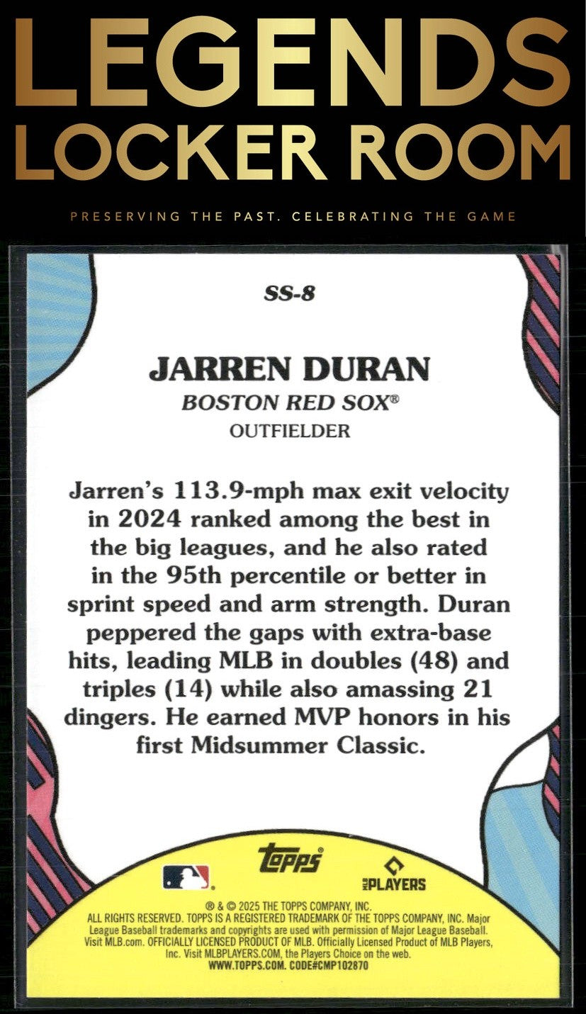 2025 Topps #SS-8 Jarren Duran Summer Superstars
