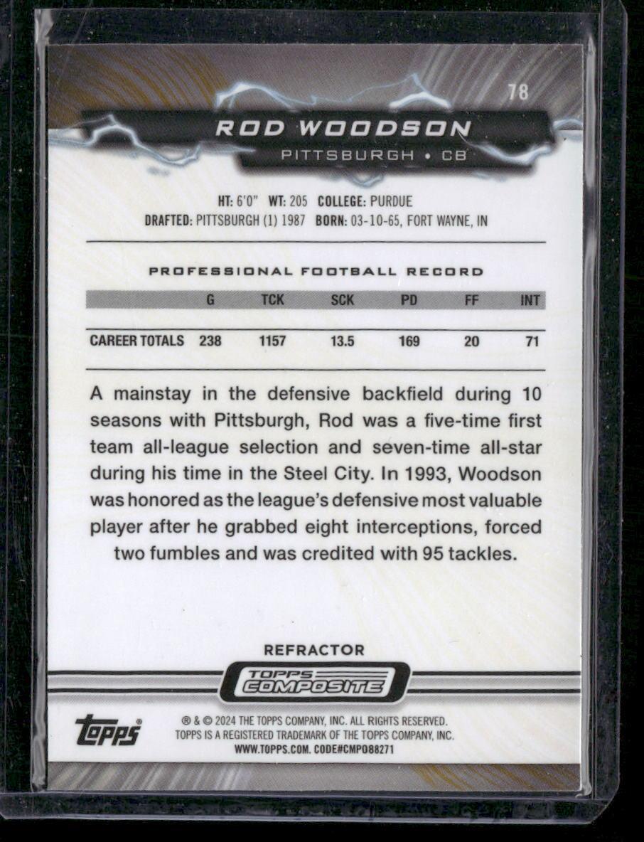 2023 Topps Composite #78 Rod Woodson Resurgence Refractor