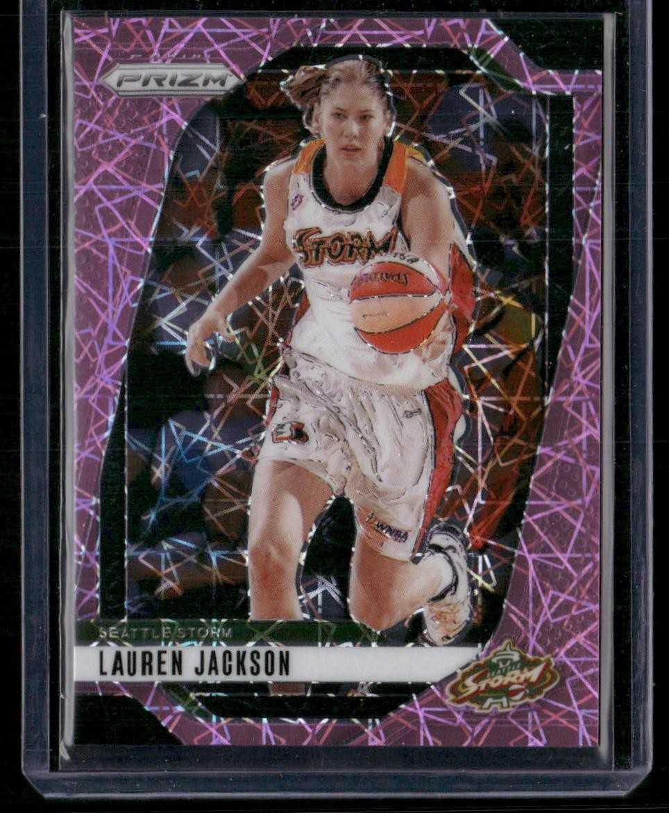 2024 Panini Prizm WNBA #108 Lauren Jackson Pink Velocity Prizms #/79