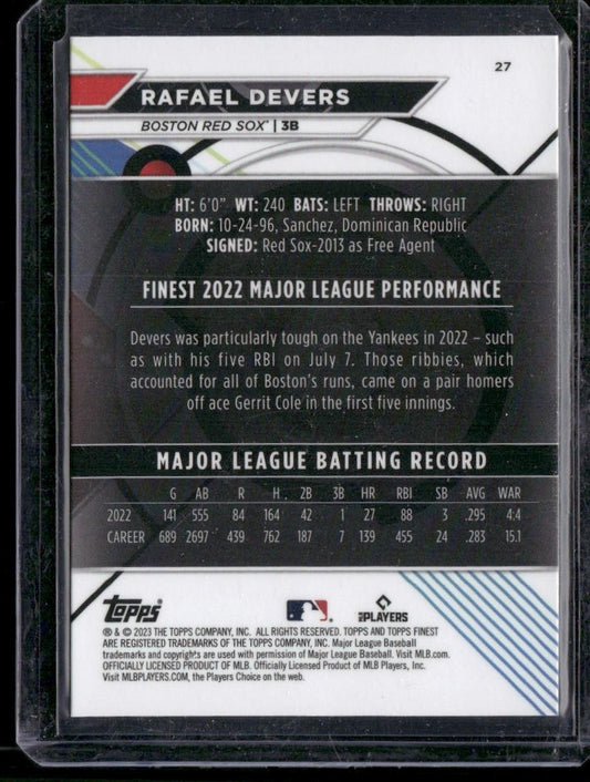 2023 Finest #27 Rafael Devers