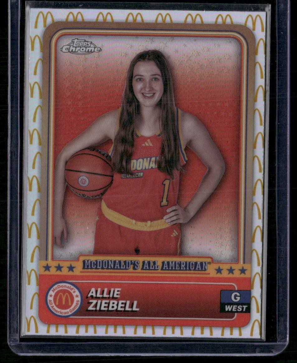 2024 Topps Chrome McDonald's All-American Allie Ziebell McDonald Logo Refractor