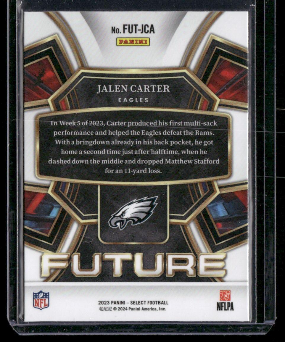 2023 Panini Select #FUT-JCA Jalen Carter Select Future