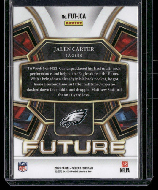 2023 Panini Select #FUT-JCA Jalen Carter Select Future