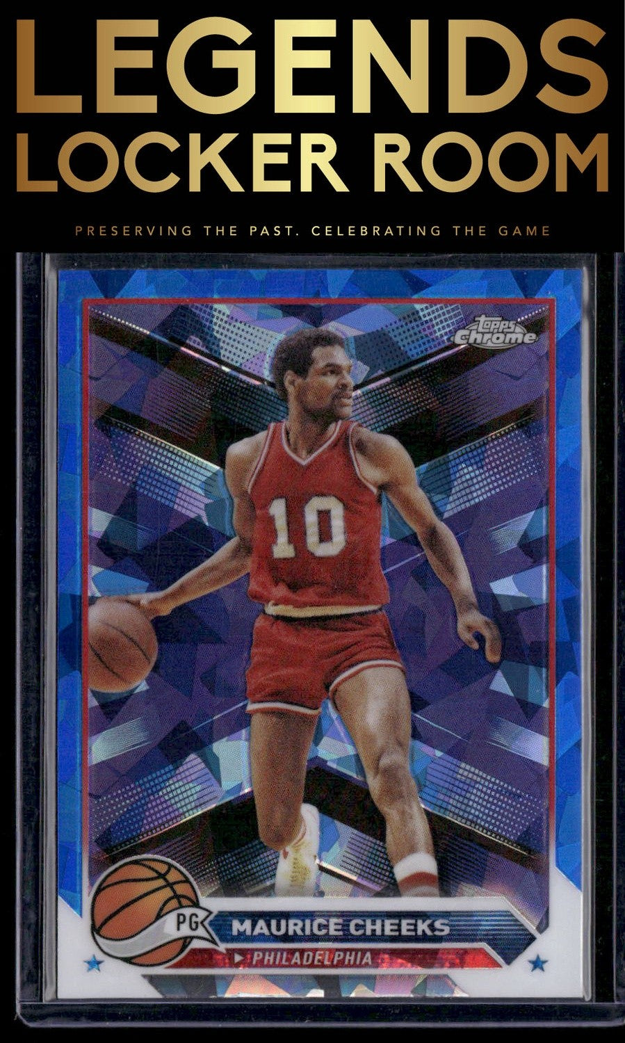 2023-24 Topps Chrome Sapphire Edition #34 Maurice Cheeks