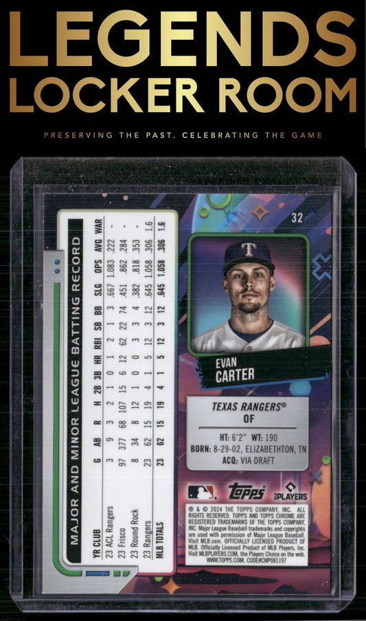 2024 Topps Chrome Cosmic #32 Evan Carter