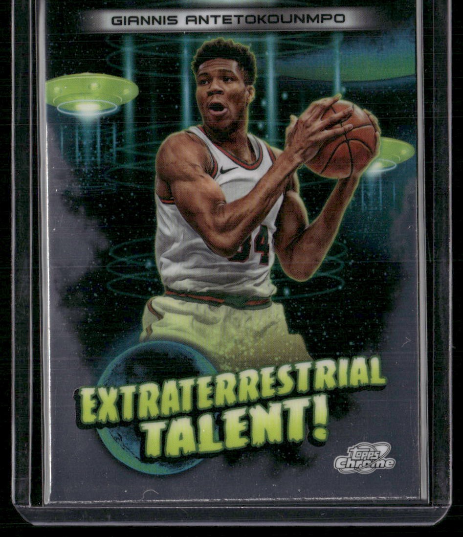 2023-24 Topps Chrome Cosmic #ET-8 Giannis Antetokounmpo Extraterrestrial Talent