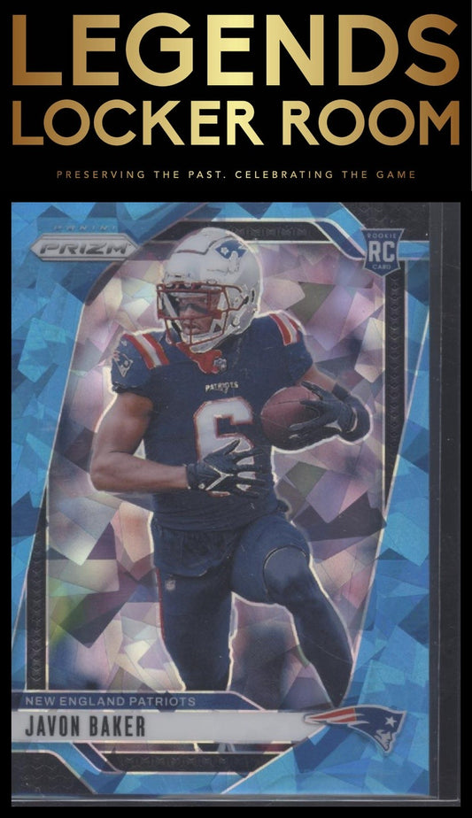 2024 Panini Prizm #344 Javon Baker Blue Ice #/99