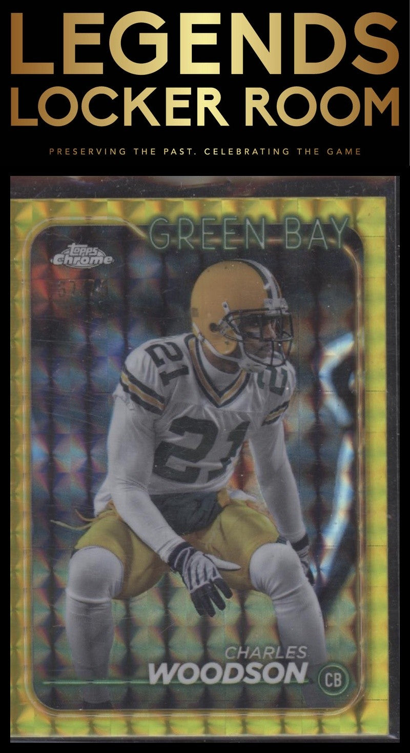 2024 Topps Chrome #72 Charles Woodson Yellow Geometric Refractor #/75
